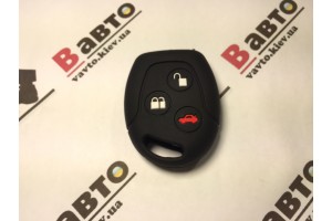Чехол силиконовый ключа для  Ford Focus 1-2, Mondeo 2-3, C-Max, Galaxy, Ka (3 кнопки)